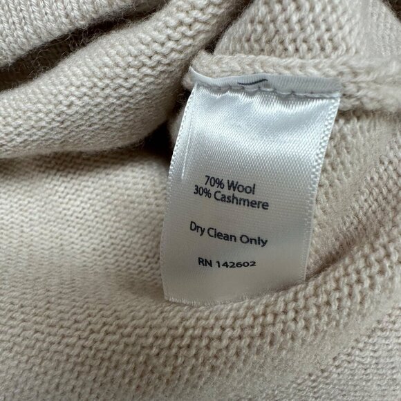 Sail To Sable Womens Wool Cashmere Sweater Bell Sleeves Size XS Light Beige - Picture 7 of 10